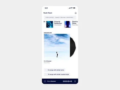 AI Music Mobile App @ Flagship ai ai innovation ai music ai music app ai user experience app design artificial intelligence figma future mobile app futuristic mobile app mobile mobile app ui uiux ux