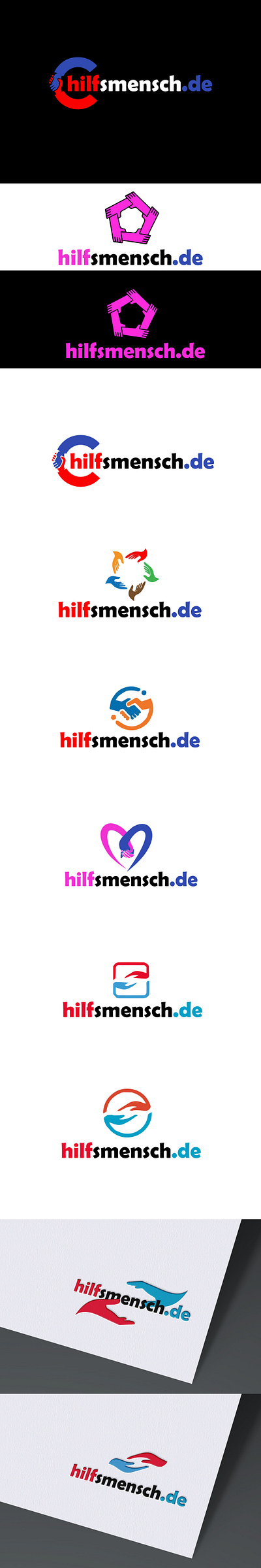 Hilf Smensch.de LOGO brand icon design brand logo brand mark branding business logo design design graphic design illustration illustrator logo logo creator minimalist logo design typography logo design vector