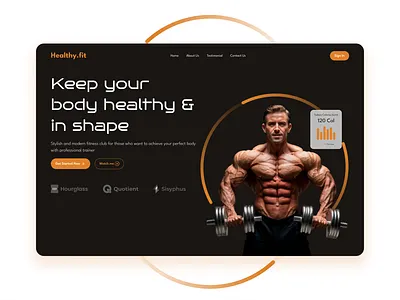 Fitness Website Design 3d design figma fitness graphic design illustration ui ux