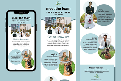 Meet the Team Canva/Photoshop email template canva email template graphic design photoshop psd