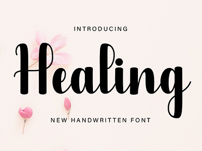 Healing Font crafting font cute font handwritten script script font