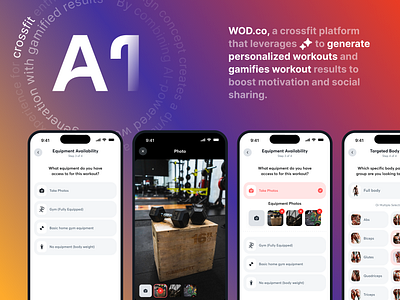 AI Powered workouts! ai ai design ai experience app apple application athletes crossfit design generative ai ios ui ux workout