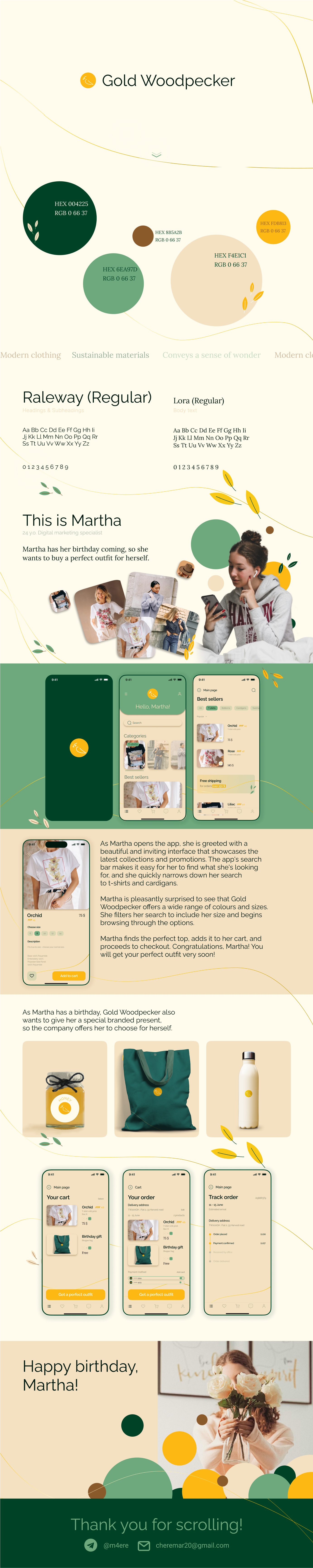 Gold Woodpecker - women clothing online store app appdesign branding figma graphic design identity lingierie ui uiux ux uxui webdesign