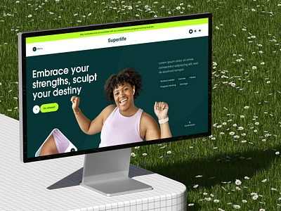 Fitness coaches website design fitness fitness trainer gym home page landing landing page minimal minimal website trainers ui ui design ux web design website workout yoga coaches