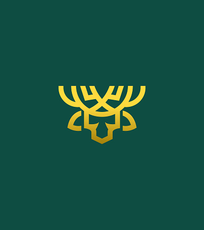 ( SALE ) Elegant Modern Head Deer animal antler deer elk horn horn logo impala logo logomark luxury logo nature stylish logo