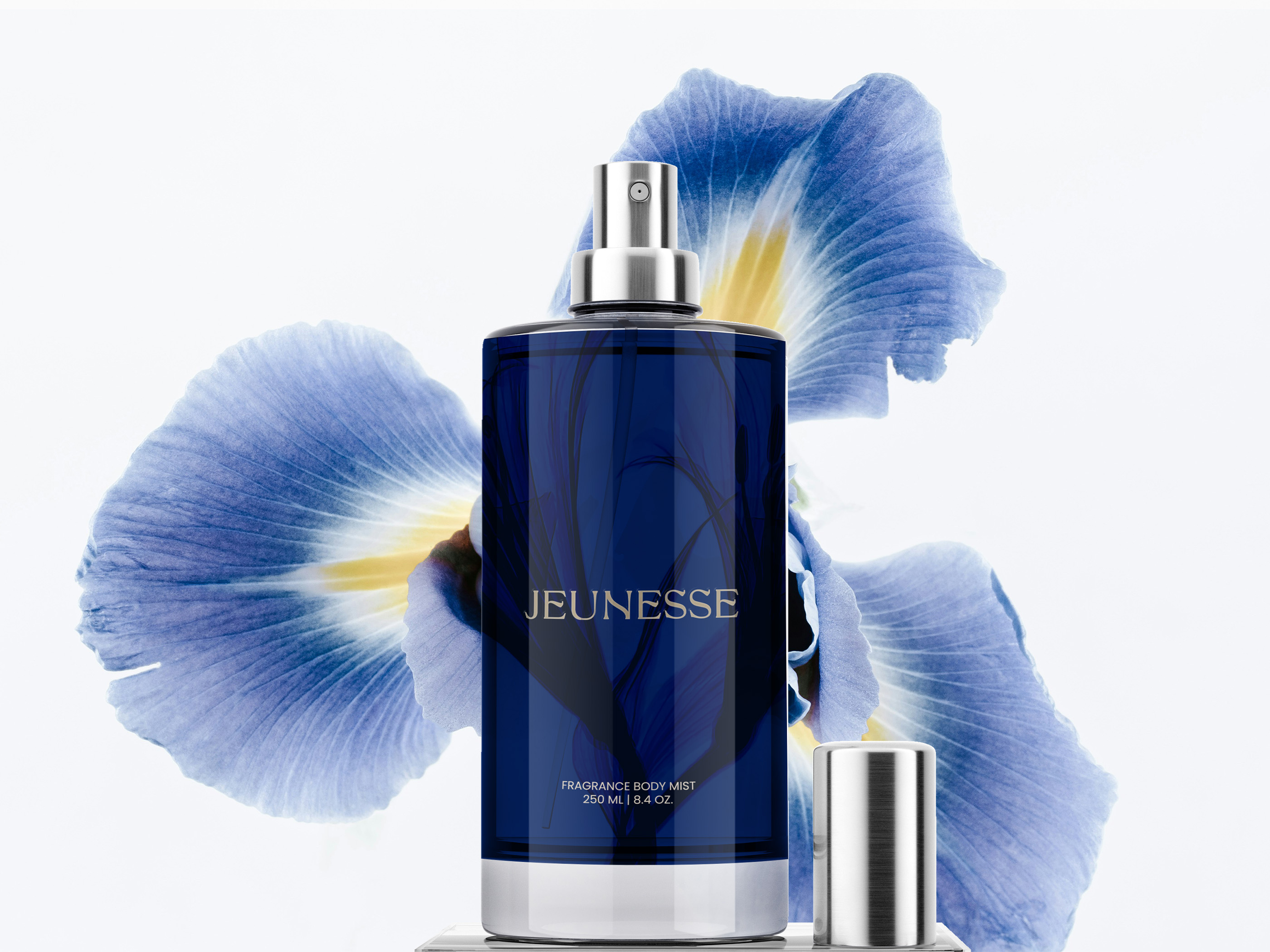Jeunesse Body Mist beauty body mist bottle design brand designer branding cosmetics design services fragrance graphic design graphic designer jeunesse label logo design packaging perfume