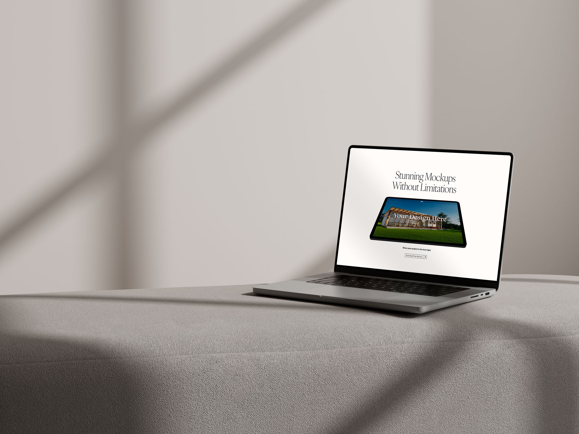 Full Color Control Macbook Mockup (FREE Download!) 3d branding customize design design tools free free design tool free download freepsd graphic design laptop mockup mac mockup macbook mockup photoshot portfolio psd ui website mockup