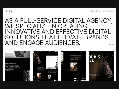 Hero page for a digital agency design ui ux web design