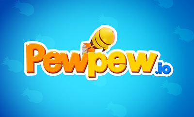 Pewpew.io branding game game logo game title graphic design logo ui