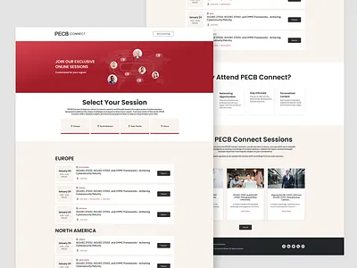 PECB Connect - Landing Page figma landing page pecb pecb connect