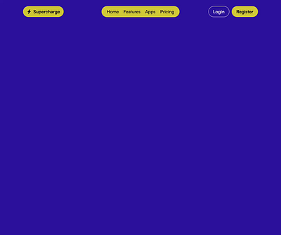 Supercharge - Concept landing page design figma webdesign website design