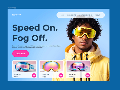 Snowboard Online shop branding graphic design logo ui