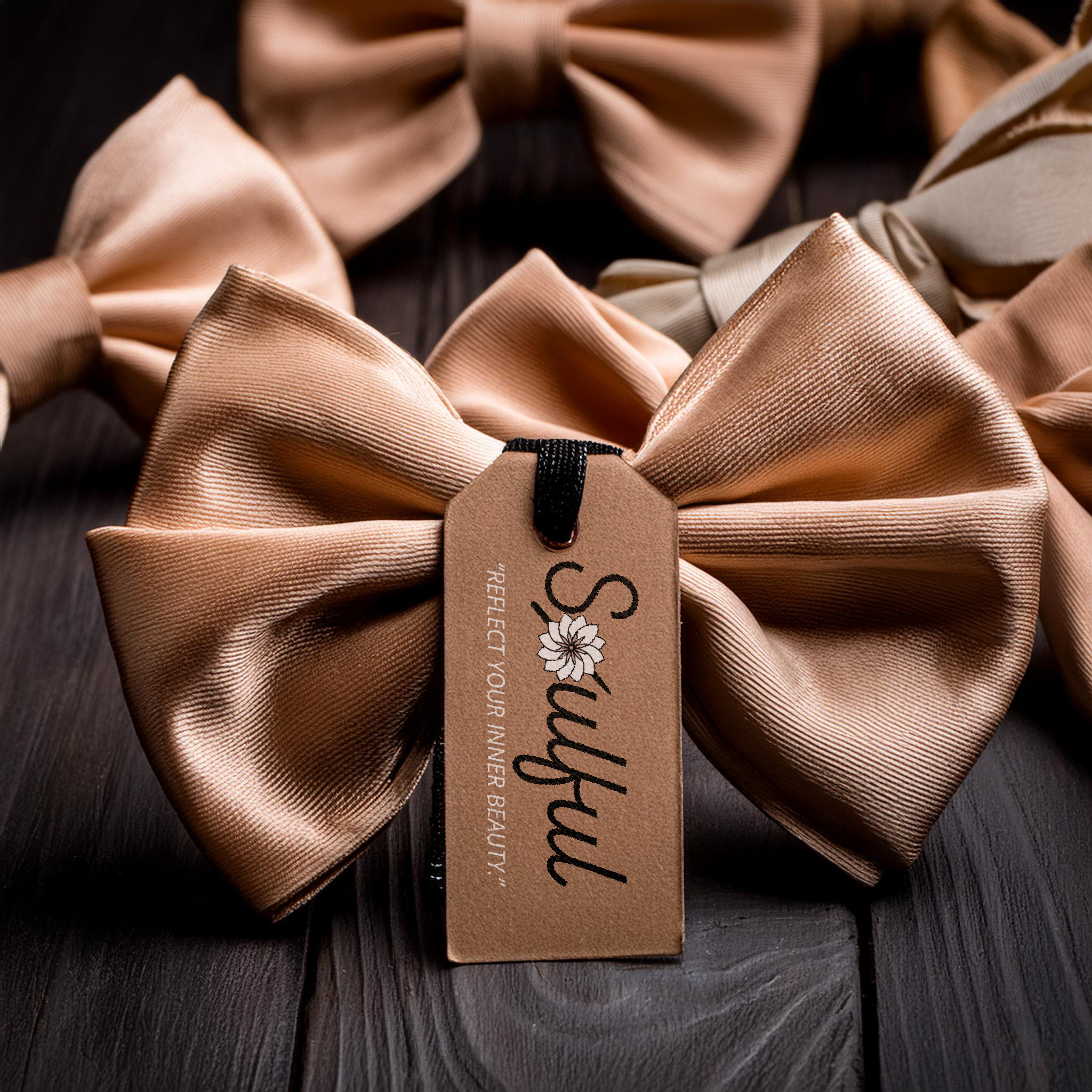 Hair accessories brand "Soulful" adobe illustrator bow brand branding design graphic design hair hair tie hairdresser hairstyle illustration logo photoshop typography vector