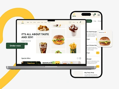 Mak.by Website Redesign fastfood figma food ui uiux uiuxdesign ux website