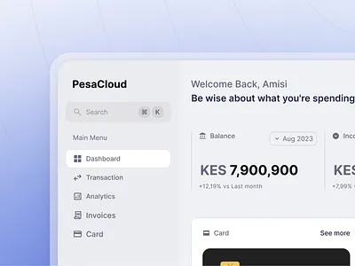 Pesa Cloud Accounting App 3d animation branding design graphic design illustration logo motion graphics ui vector