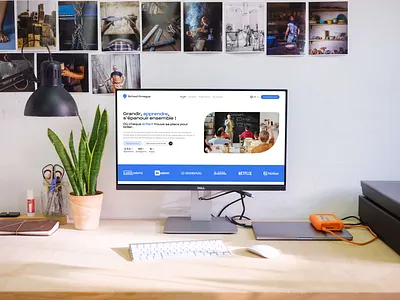 School Landing page desktop mobile responsive ui ux web