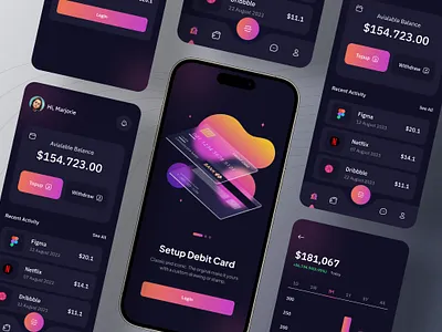 Mobile Wallet App app design application design attractive design dribbble mobile app mobile wallet app money online payment app transaction app user experience user friendly user interface wallet app