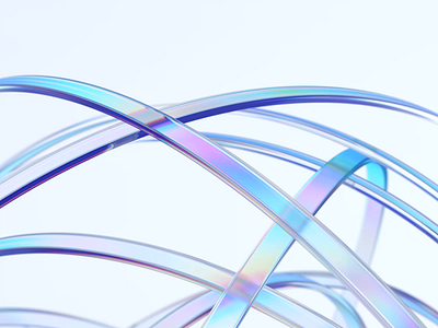 Abstract endless animation 3d abstract animation background blender branding colorful connections design glass gradient iridescent lines loop network render shape technology