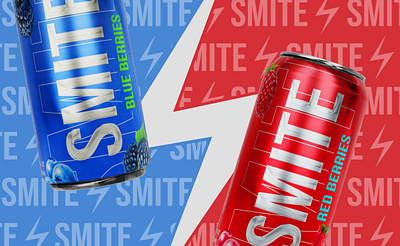SMITE (brand identity+packaging) 3d branding drink energy drink graphic design logo package packaging product product design smite typography ui