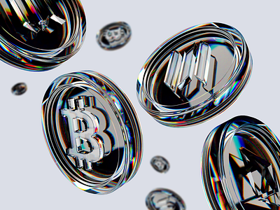 3D Crypto Coin Illustrations 3d 3d design blender branding crypto dailyui design illustration ui ui challenge ux web web3 webdesign