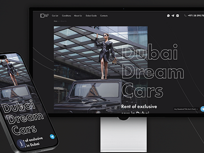 Dubai Dream Cars - Website app design dubai ui ux website