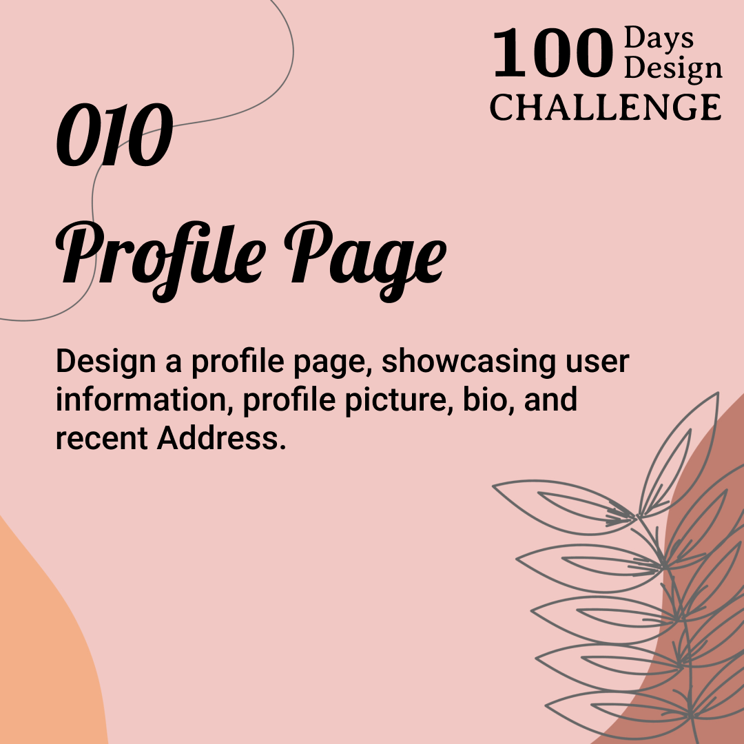 Profile page app bio dailyui design designinspiration figma information mobile profile profile page prototyping typography ui uidesign