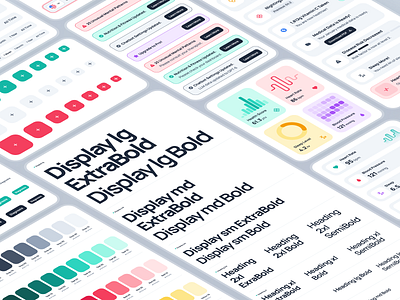 nightingale UI Kit: AI Medical & EPharmacy App - Design System button ui card ui chart ui clean color palette design system figma figma component figma ui kit healthcare healthcare app medical app minimal modern notification ui pharma app pharmacy app style guide teal typography