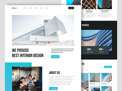 Architecture Website architecture architecture website design interior design modern render uiux user interface web design website