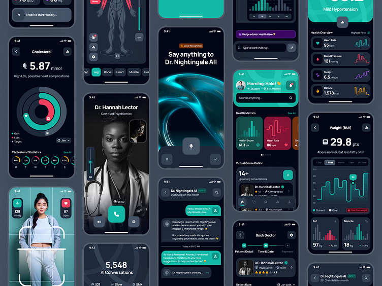 nightingale UI Kit: AI Medical & E-Pharmacy App | Smart UIUX by ...