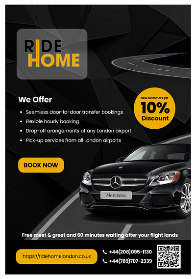 Marketing Designs for RideHome branding design design jobs design thinking graphic design illustration taxi