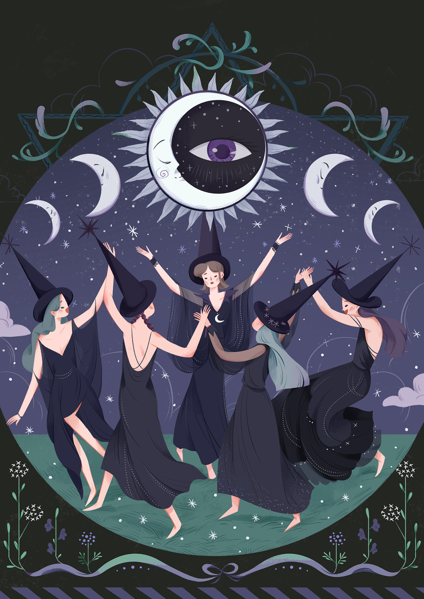 Autumn Equinox art branding cartoon colorful design digital illustration fashion illustration flat illustration graphic design illustration painting placard publication