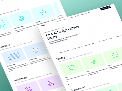 Fin X AI Design Patterns Library ai design design components design library design patterns finance fintech ui ux