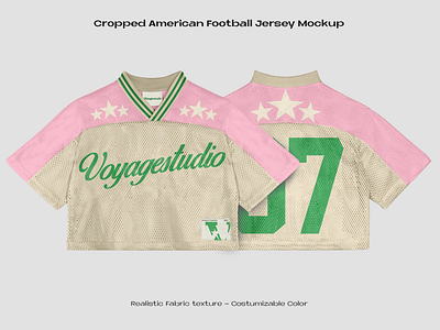 CROPPED AMERICAN FOOTBALL JERSEY MOCKUP american footbal jersey mockup classic jersey mockup football jersey mockup mesh jersey mockup
