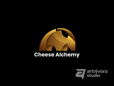 Cheese Alchemy animal logo brand identity branding cheese logo colorful coreldraw design digital farm goat logo golden ratio graphic design illustration illustrator logo logos logotype modern ui vector