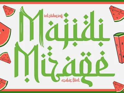 Majidi Mirage – Arabic Font arabic branding calligraphic font cover crafting font display elegant greeting card invitation card lettering logo font magazines modern arabic packaging font poster professional arabic font sticker title typography unique arabic