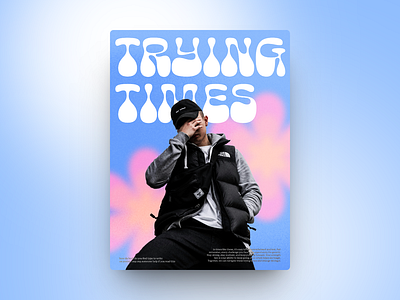 Trying Times - Poster Design art graphic design poster vibrant