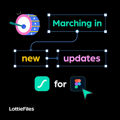 LottieFiles for Figma - March Updates! animation animations art direction branding design figma graphic design illustration logo lottie lottie animations ui ux vector