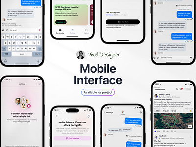 Mobile Interface 🪄🧠 branding design e commerce graphic design illustration mobile mobile app mobile design mobile interface motion graphics web design