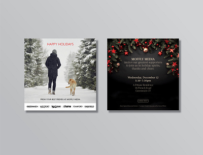 Moffly Media Holiday Cards branding design editorial design graphic design layout magazine design promotional design