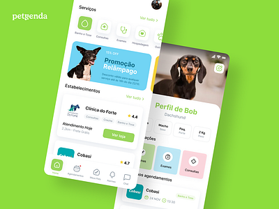 Petgenda - App and Dashboard app branding design petshop petshop app schedule pet ui ui design ux