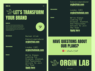 ORGIN LAB - Agency Website agency agency landing page agency website branding clean creative agency design agency website development agency simple studio web
