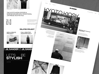 Jil Sander - Luxury Fashion Minimalist Website - Project Detail bold website clean clothing company profile fashion landing page luxury minimalist modern personal website project detail project detail page project detail website ui ux web design website website design website designer website layout