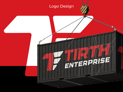 Tirth Enterprise - Logo Design branding courier courier branding courier logo courier service delivery delivery logo logo minimal logo transport transport logo transportation logo