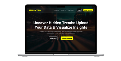 TRENG's VIEW- A data Visualization Platform. branding logo ui