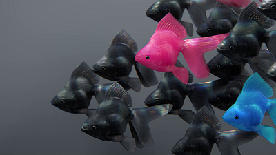 Fish Tank 3d after effects animation aquarium c4d cgi cinema 4d clean fish fish tank free free wallpaper graphic design minimal motion procedural substance swimming vfx wallpaper