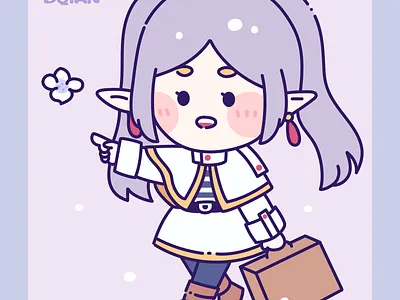 葬送的芙莉莲 cat cute art design girl illustration illustrations