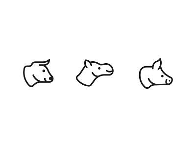 Animal Icons animal branding camel cow design icon icon design illustration logo logo design minimal pig ui