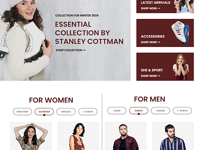 Online Fashion Store UI Design online fashion store online fashion store design online fashion store ui online store design online store ui ui