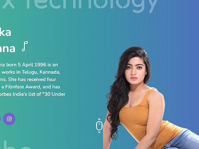 Rashmika madana landing page 2d actress bhadohi bollywood css gaurav tripathi html indian indian actress indian web developer js landing page mumbai rasamika madanna rashmika utter pradesh web design website wiki wikipidea