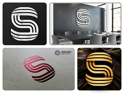 The letter S logo branding identity letter logo letter s lines style logo logotype sss